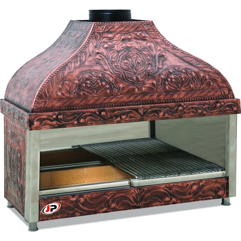 Enclosed Copper Charcoal Barbeque Grill 1000x600x1250mm DABIK01