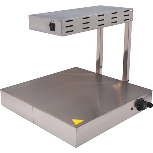 Commercial Warming Tray with Heating lamp Stainless steel 500x500mm | DA-PWE5050