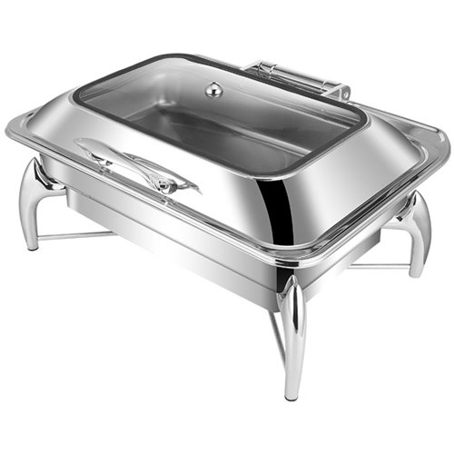 Chafing dish Glass lid Stainless steel 7 litres GN1/1 | DA-VICLH2103