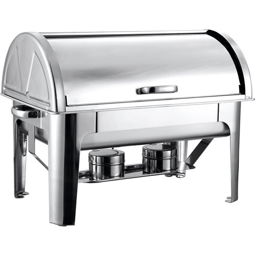 Roll top Chafer GN1/1 Stainless steel Mirror polish 9 litres | DA-R23301