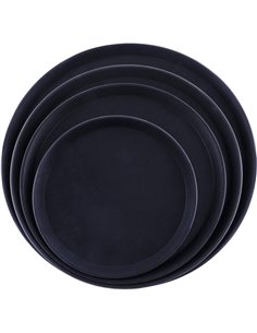 Serving Tray Polypropylene Round 14" Black | DA-PPTRAY1414