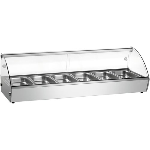 Hot Display Showcase 6xGN1/3 Countertop | DA-RTR6