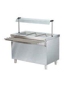 Professional Bain Marie with Open Cupboard 3xGN1/1 | DA-BTEB711FN