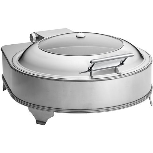 Chafing Dish Electric heating Round Glass lid Stainless steel 6 litres | DA-AD6002