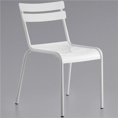 Bistro Side Chair Aluminium Indoors & Outdoors White | DA-GS60859W
