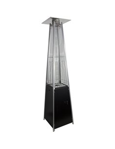Glass Tube Pyramid Patio Heater Gas Black | DA-GPT26