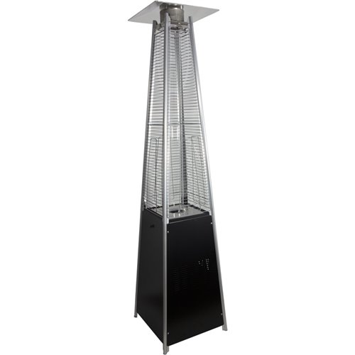 Glass Tube Pyramid Patio Heater Gas Black | DA-GPT26
