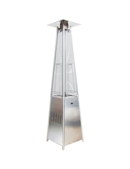 Glass Tube Pyramid Patio Heater Gas Stainless Steel | DA-GPT36