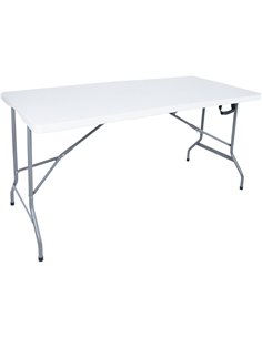 Folding Catering Table 5ft White Plastic | DA-HQXZ152
