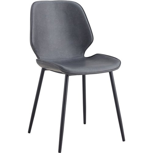 Side Dining Chair PU leather seat Light Grey | DA-GSYH003LG