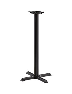 Black Table base 22x22'' Bar height Sandtex coating | DA-T2222BARH