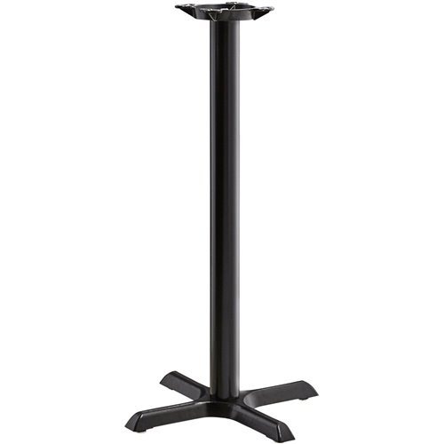 Black Table base 22x22'' Bar height Sandtex coating | DA-T2222BARH