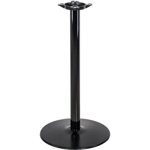 Black Table base Round Ø18'' Bar height Sandtex coating | DA-T18RBARH