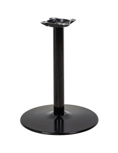 Black Table base Round Ø18'' Standard height Sandtex coating | DA-T18RTH