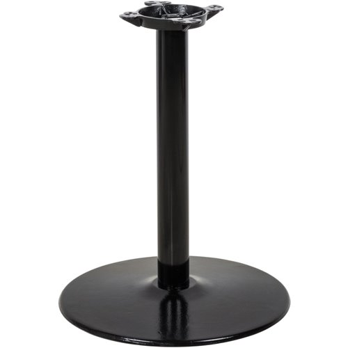 Black Table base Round Ø18'' Standard height Sandtex coating | DA-T18RTH