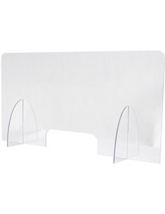 Freestanding Sneeze Guard/Plastic Divider Screen 1200x600mm Clear | DA-AC80009