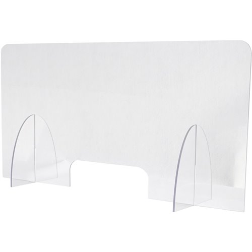 Freestanding Sneeze Guard/Plastic Divider Screen 1200x600mm Clear | DA-AC80009