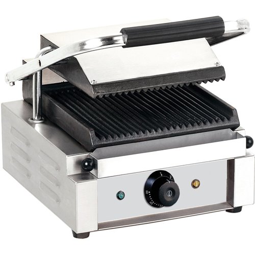 Heavy Duty Panini Contact grill Single Ribbed | DA-EG01A