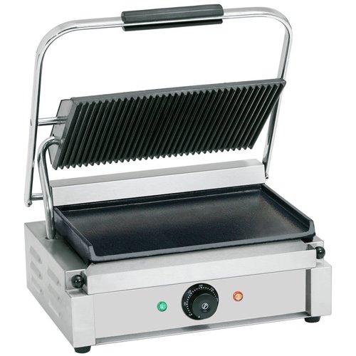 Heavy Duty Large Panini Contact grill 2.2kW Ribbed/Smooth | DA-EG02C