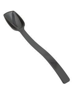 0.75oz Catering Solid Serving Spoon 10" Handle Black Polycarbonate| DA-BSPC10