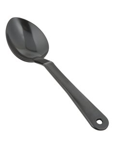 11" Buffet Catering Solid Serving Spoon Black Polycarbonate| DA-SSPC11