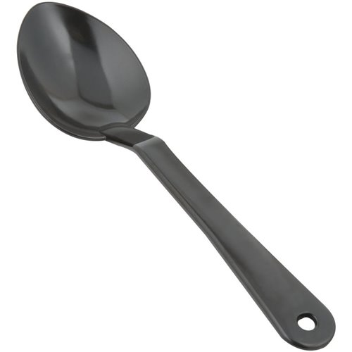 11" Buffet Catering Solid Serving Spoon Black Polycarbonate| DA-SSPC11