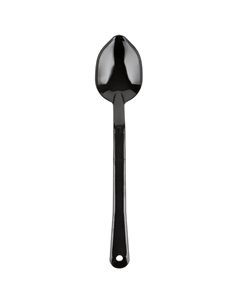 13" Buffet Catering Solid Serving Spoon Black Polycarbonate| DA-SSPC13