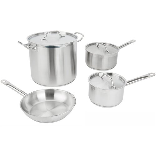 Set of Stainless steel Cookware 7 pcs Sauce pans Stew pan Fry pan | DA-SPC7A