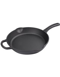 Cast Iron Skillet Pan Round Pre-seasoned ø262mm | DA-KBJP26