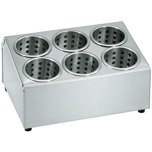 Commercial Cutlery Basket Holder 6 hole Stainless steel | DA-KFB06B