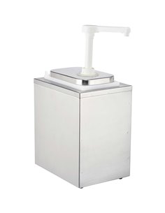 Commercial Condiment/Sauce Pump Dispenser 1x2 litre Stainless steel | DA-NHP001