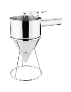 Commercial Piston Funnel Stainless steel with Handle & Stand 1.5 litres | DA-IFA003