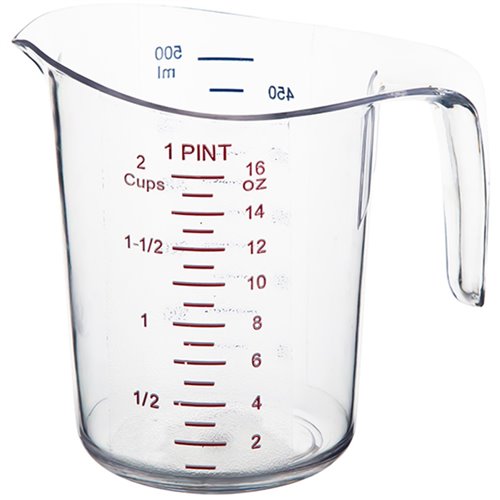 Polycarbonate Measuring Jug 0.5 litre Heavy duty | DA-MC1