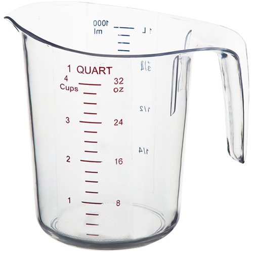 Polycarbonate Measuring Jug 4 Cups Heavy duty | DA-MC1QT