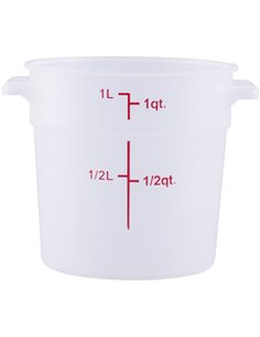 Food Storage Container 1 Litre Translucent Polypropylene | DA-RSC1