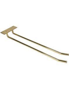 Wine Glass Rack Gold Ceiling mounted Length 400mm 4 wine glasses | DA-WGB18500400G