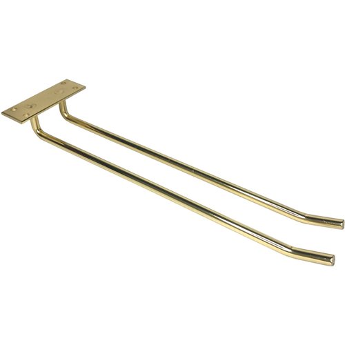 Wine Glass Rack Gold Ceiling mounted Length 400mm 4 wine glasses | DA-WGB18500400G