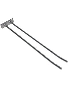 Wine Glass Rack Silver Wall mounted Length 400mm 4 wine glasses | DA-WGA18500400S