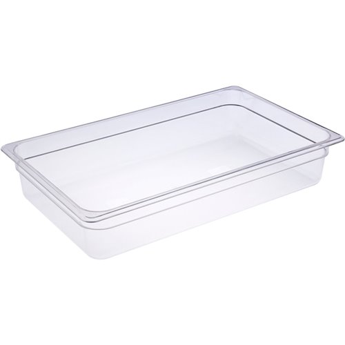 Heavy duty Polycarbonate Gastronorm Pan GN1/1 Depth 100mm Clear 12 litres | DA-PCPAN11100