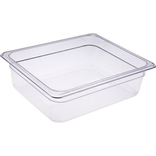 Heavy duty Polycarbonate Gastronorm Pan GN1/2 Depth 100mm Clear 5 litres | DA-PCPAN12100