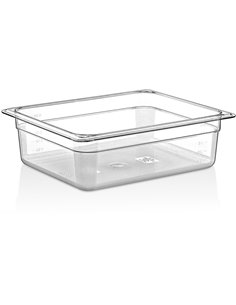 Polycarbonate Gastronorm Pan GN1/2 Depth 100mm Clear | DA-P8124