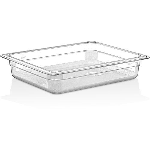 Polycarbonate Gastronorm Pan GN1/2 Depth 65mm Clear | DA-P8122