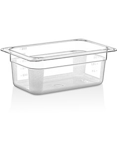 Polycarbonate Gastronorm Pan GN1/4 Depth 100mm Clear | DA-P8144