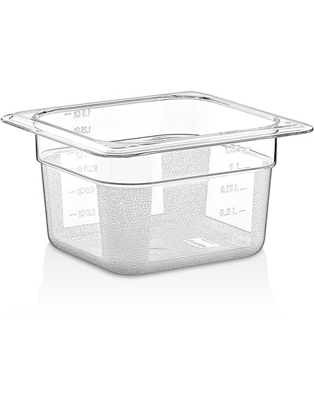 Padella Gastronorm 1/4 In Policarbonato Nero 100mm – Genware, Prodotta In UK - Foto 5
