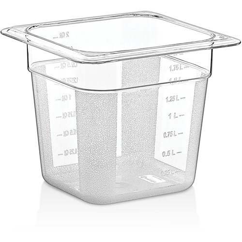 Polycarbonate Gastronorm Pan GN1/6 Depth 150mm Clear | DA-P8166