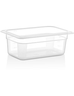 Polypropylene Gastronorm Pan GN1/4 Depth 100mm Clear 2 litres | DA-GNPP14100