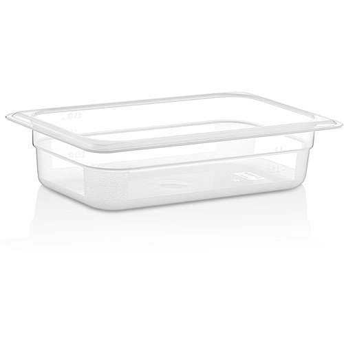 Polypropylene Gastronorm Pan GN1/4 Depth 65mm Clear 1.5 litres | DA-GNPP1465