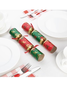 9 inch Holly Christmas Cracker for Catering or Home Box 50