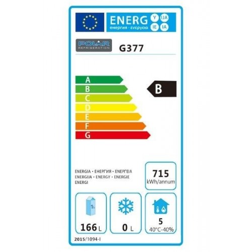 Polar U-Series G377 228 Ltr 2 Door...