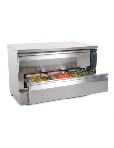 Polar DA997 Double Drawer Counter Fridge/Freezer 6xGN 2